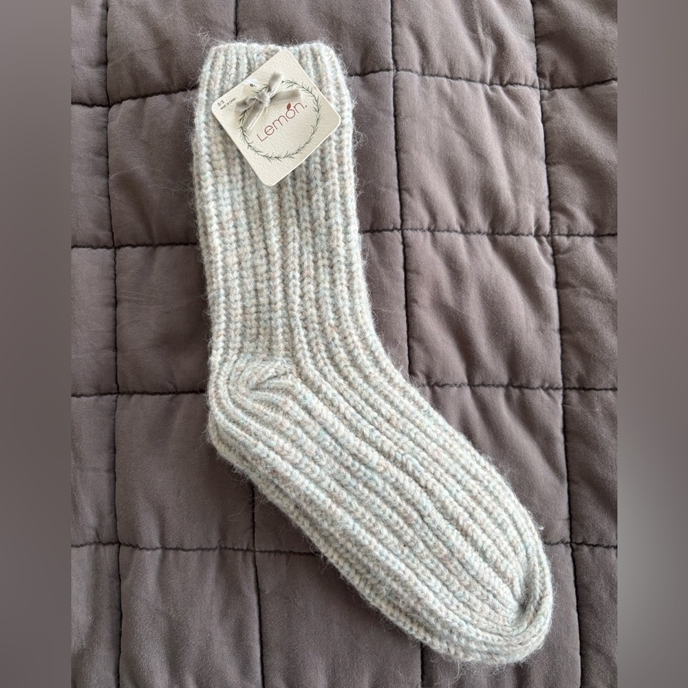New Lemon Thick Chunky Knit Womens Cozy & Warm Socks Anthropologie